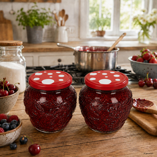 Set barattoli per marmellata - barattoli,